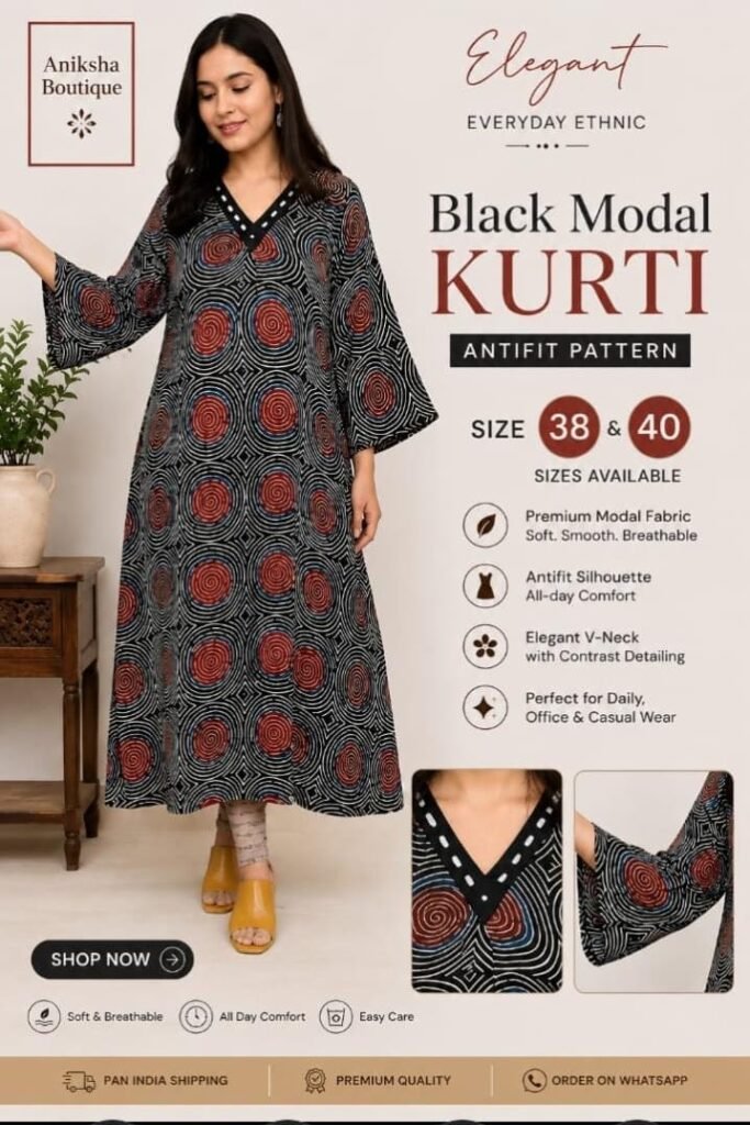 Ajrak Modal Kurtis