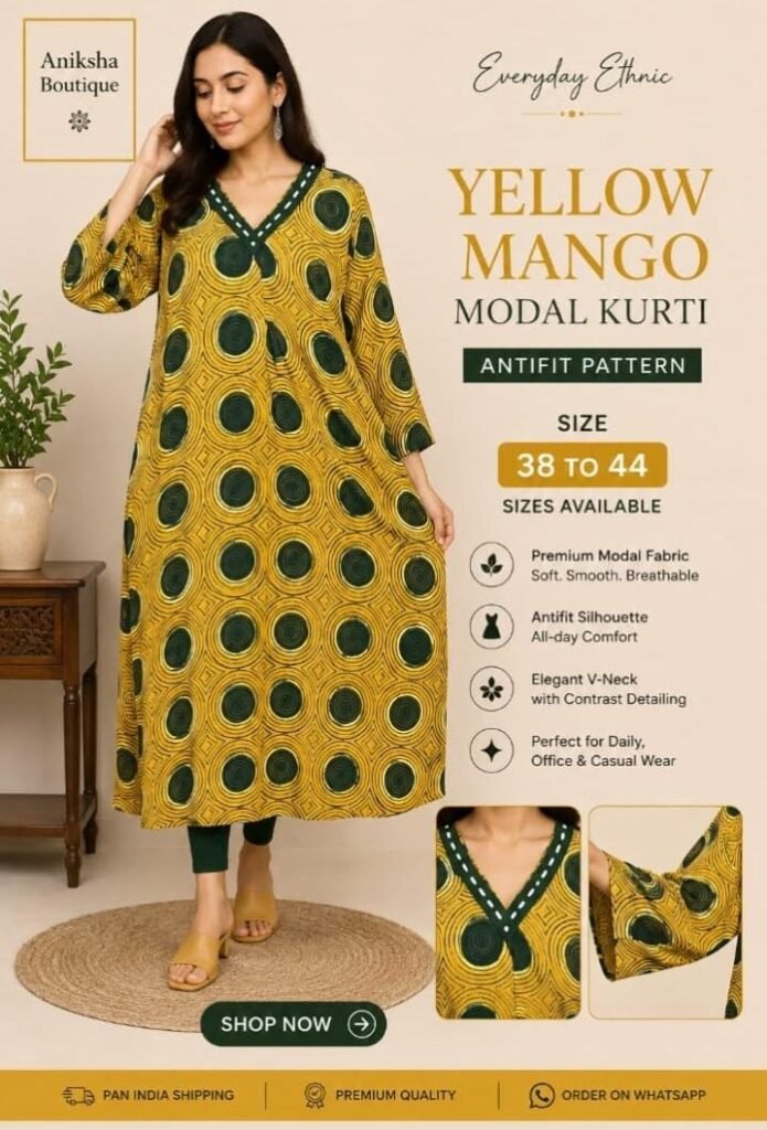Ajrak Modal Kurtis