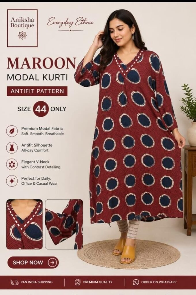 Ajrak Modal Kurtis