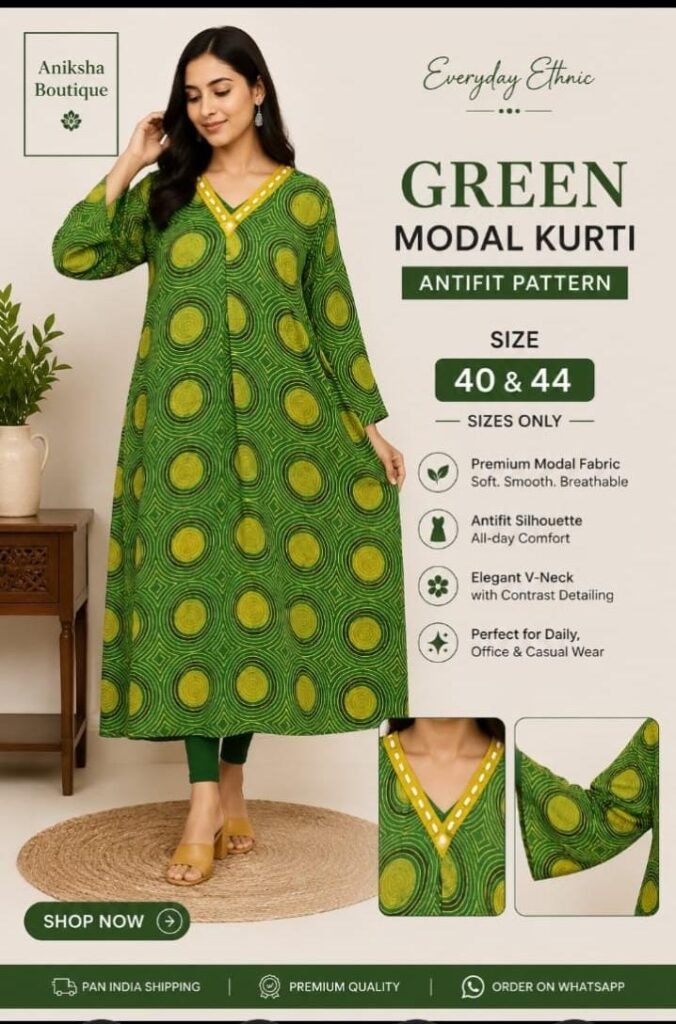 Ajrak Modal Kurtis