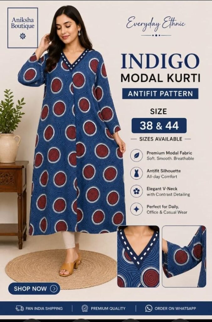 Ajrak Modal Kurtis
