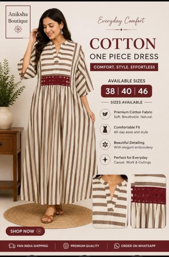 Cotton One Piece Dress