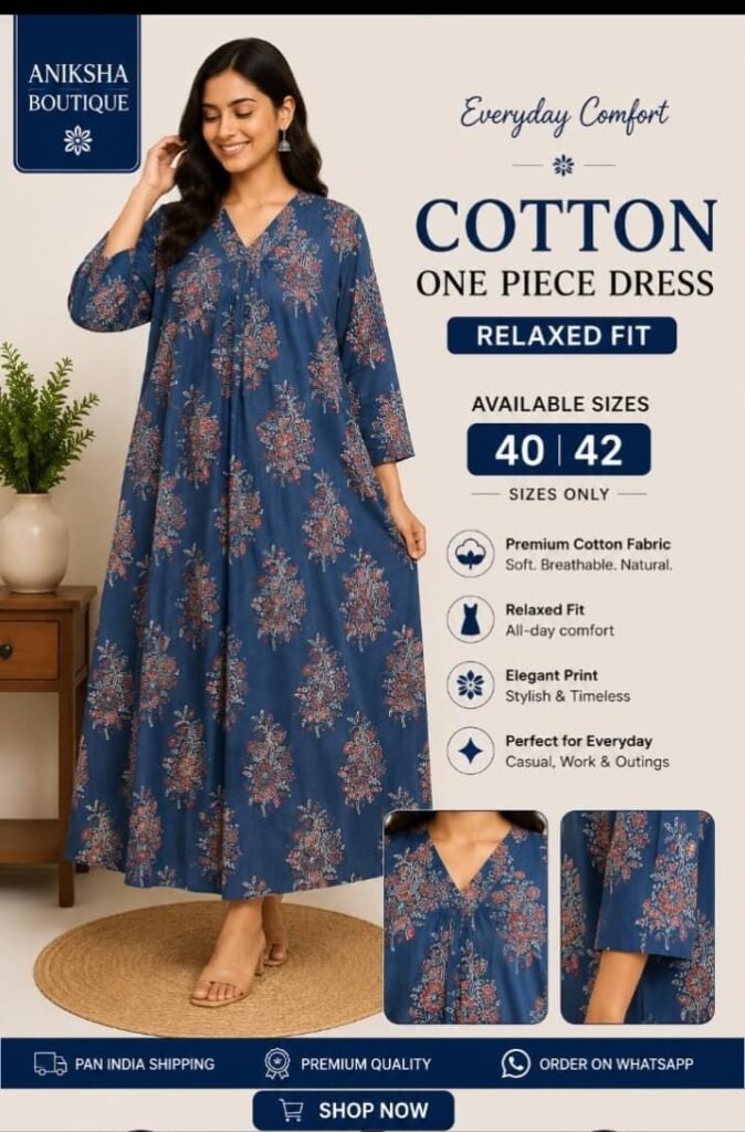 Cotton One Piece Dress