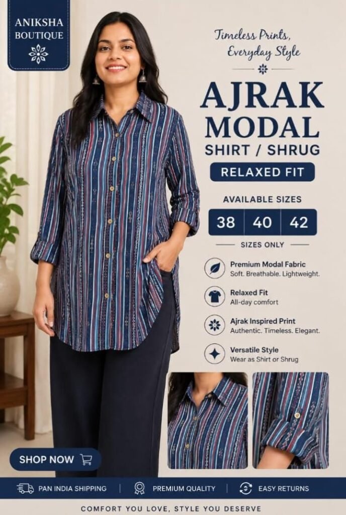 Ajrak Modal Shirts