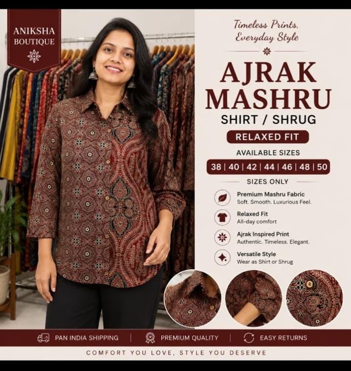 AJRAK MASHRU SHIRTS