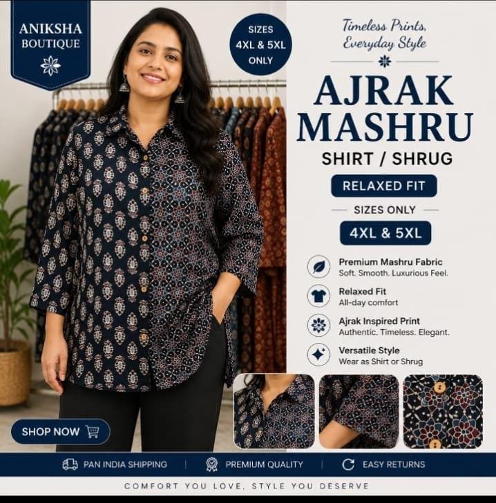 Ajrak Mashru Shirt