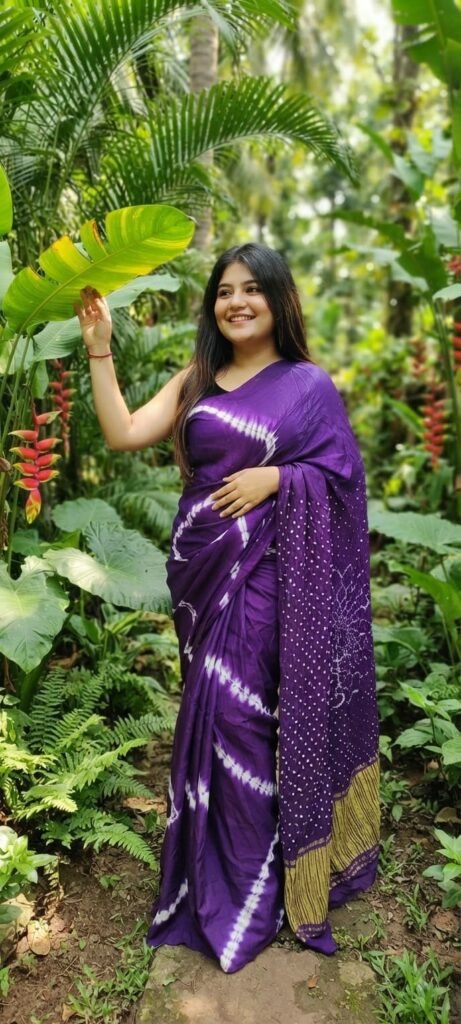 LEHERIYA BANDHEJ MODAL SAREE