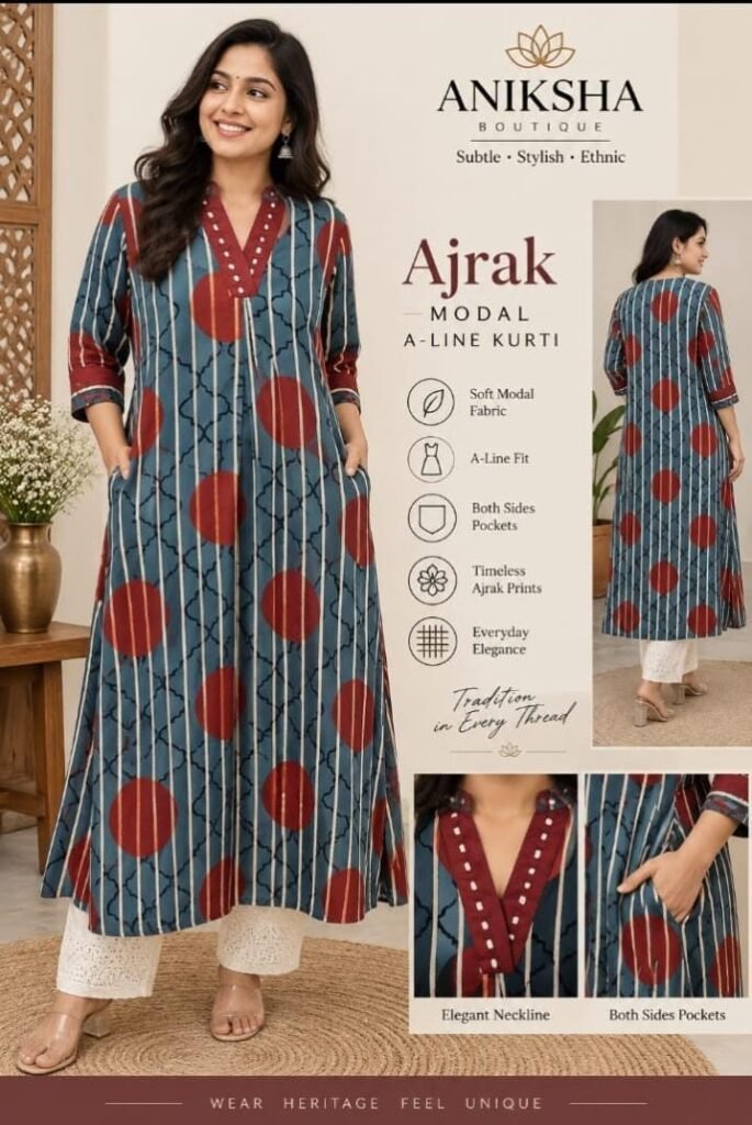 AJRAK MODAL KURTIS